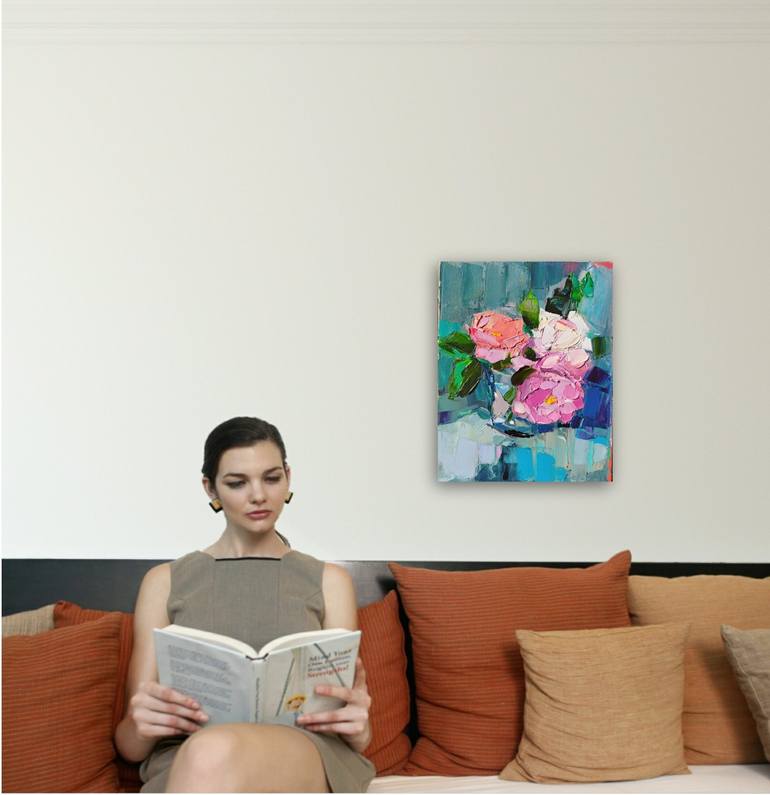 Original Floral Painting by Ruslan Khais