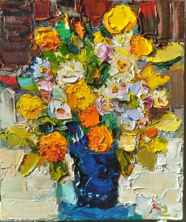 Original Floral Paintings by Ruslan Khais