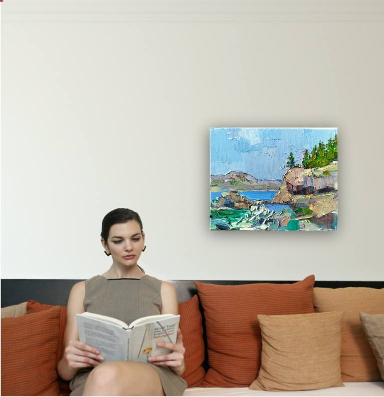 Original Impressionism Landscape Painting by Ruslan Khais