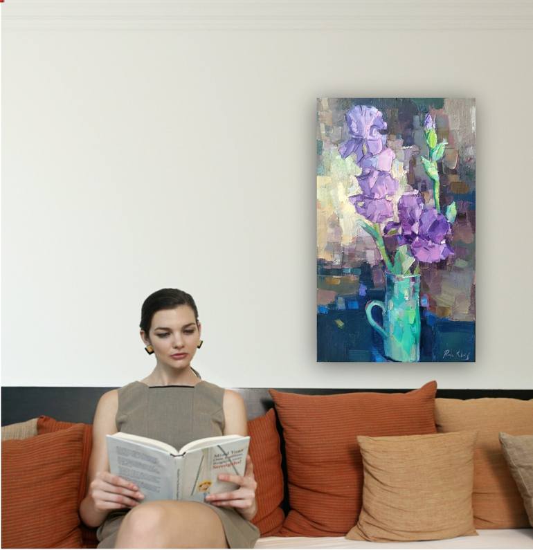 Original Contemporary Floral Painting by Ruslan Khais