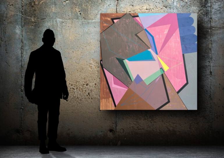 Original Geometric Abstract Abstract Painting by marcio costa