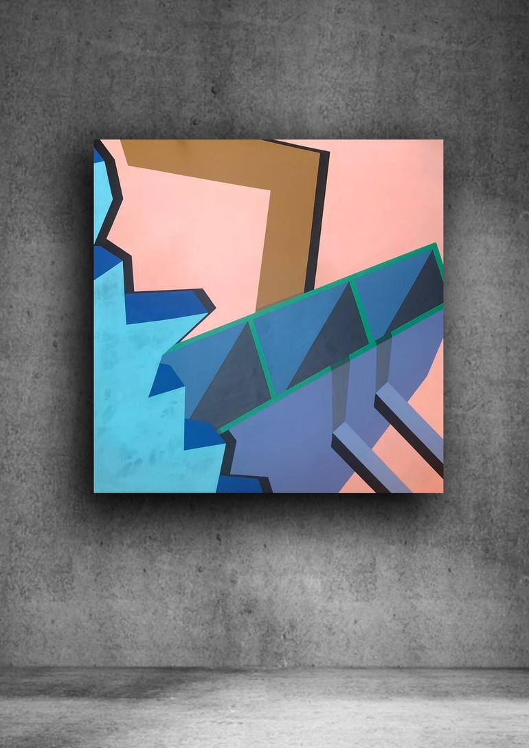 Original Conceptual Geometric Painting by marcio costa