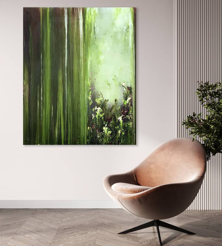 Original Abstract Expressionism Nature Painting by Kez Robinson