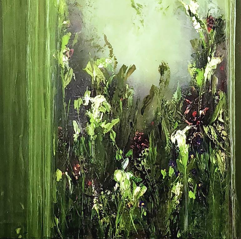 Original Abstract Expressionism Nature Painting by Kez Robinson