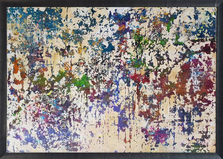 Original Abstract Expressionism Graffiti Painting by Kez Robinson