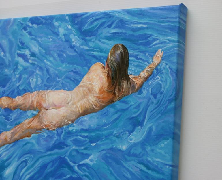 Original Figurative Nude Painting by Peter Goodhall