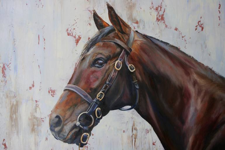 Original Contemporary Horse Painting by Peter Goodhall