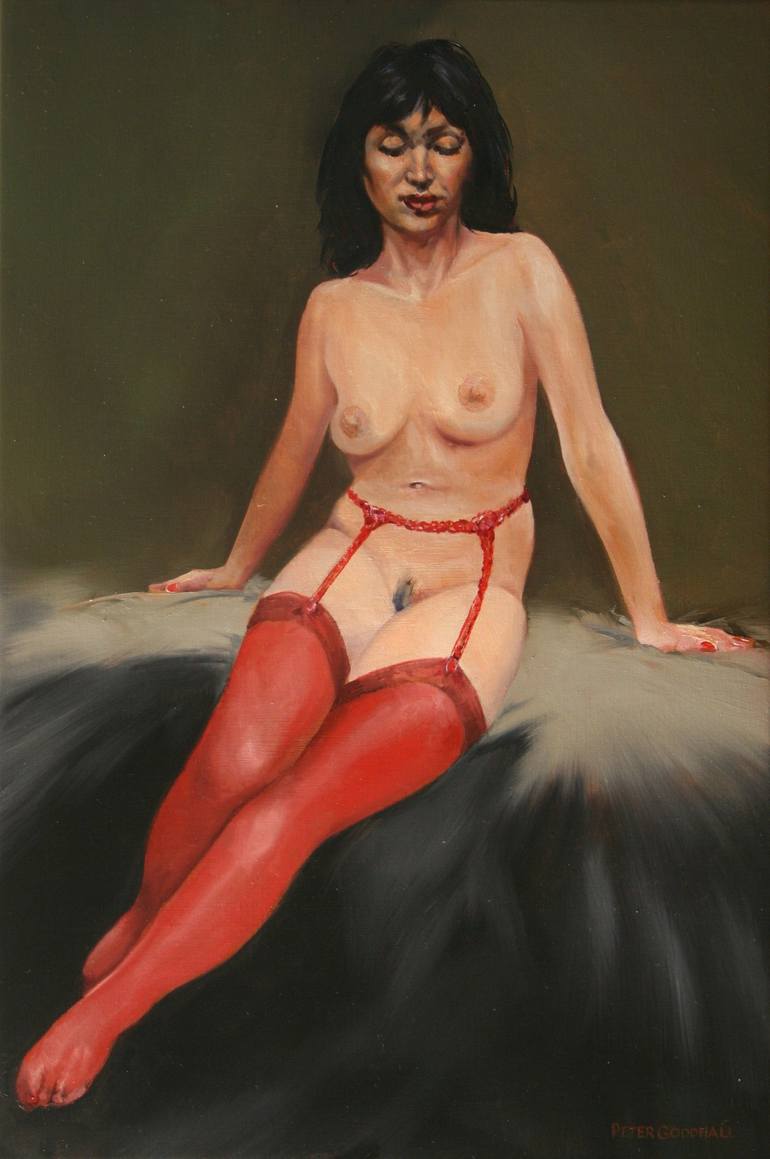 Original Erotic Painting by Peter Goodhall