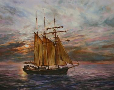 Original Boat Paintings by Peter Goodhall