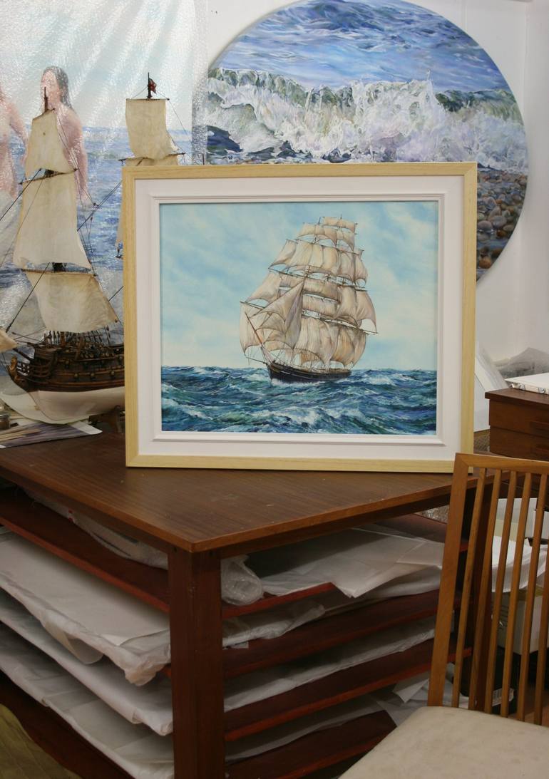 Original Realism Boat Painting by Peter Goodhall