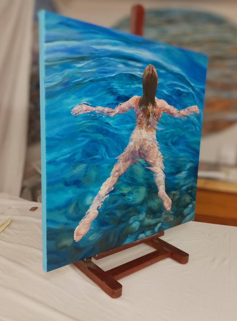 Original Contemporary Nude Painting by Peter Goodhall