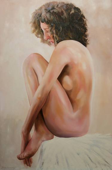 Original Figurative Nude Paintings by Peter Goodhall