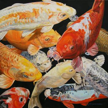 Original Realism Fish Paintings by Peter Goodhall