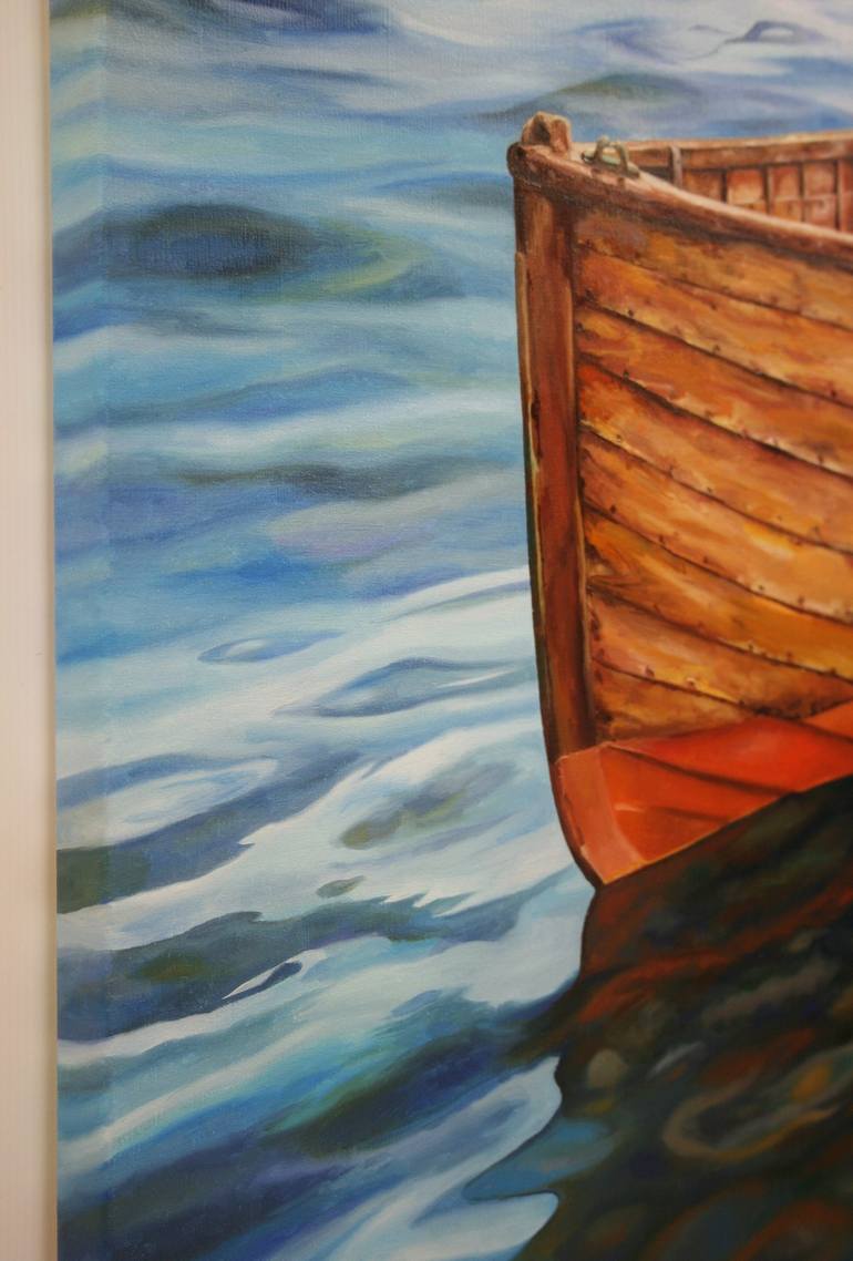 Original Realism Boat Painting by Peter Goodhall
