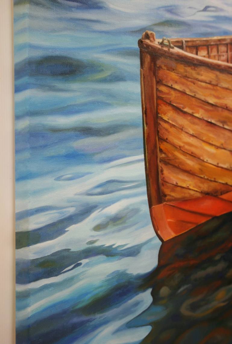 Original Boat Painting by Peter Goodhall