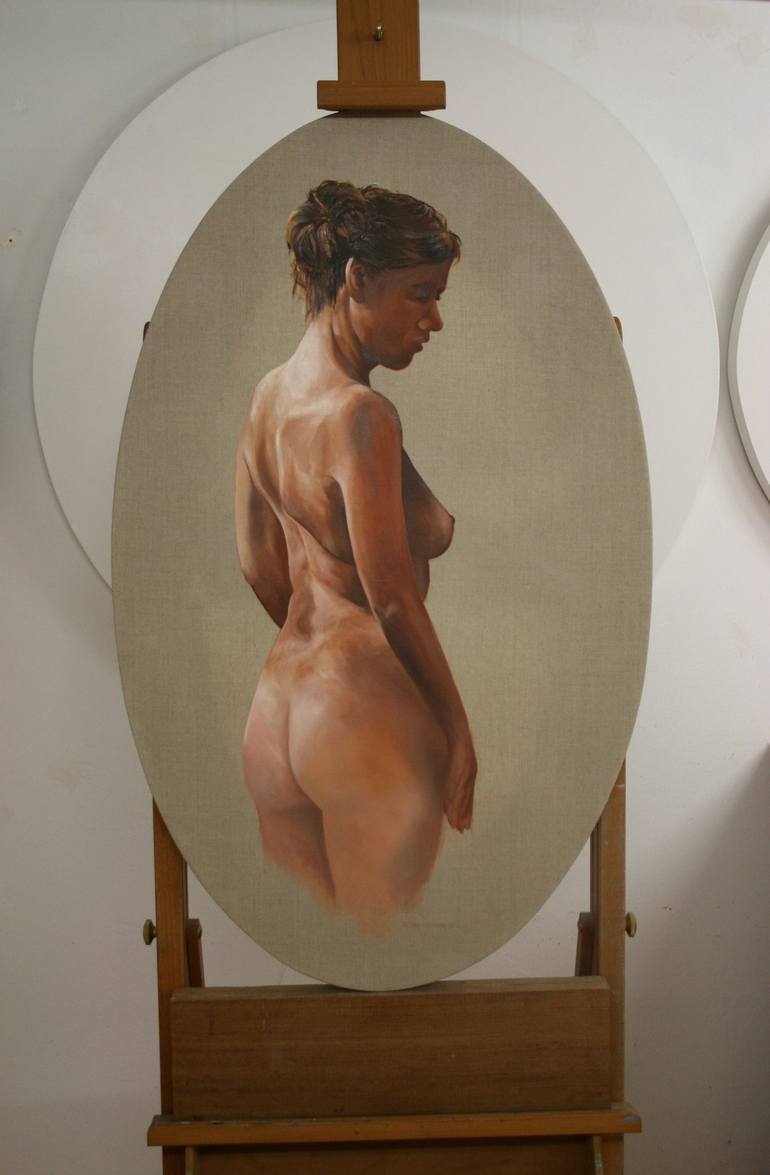 Original Realism Nude Painting by Peter Goodhall