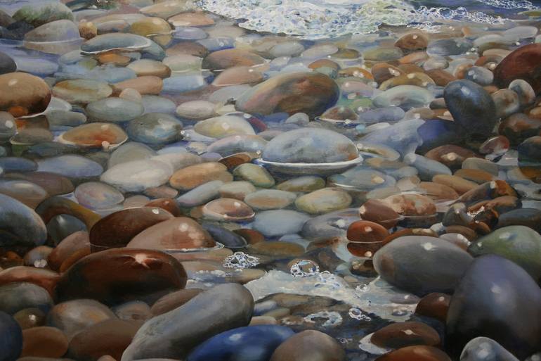 Original Beach Painting by Peter Goodhall