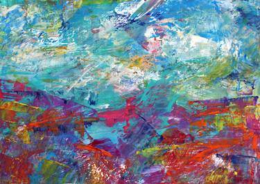 Original Abstract Expressionism Abstract Paintings by Kathryn Davey