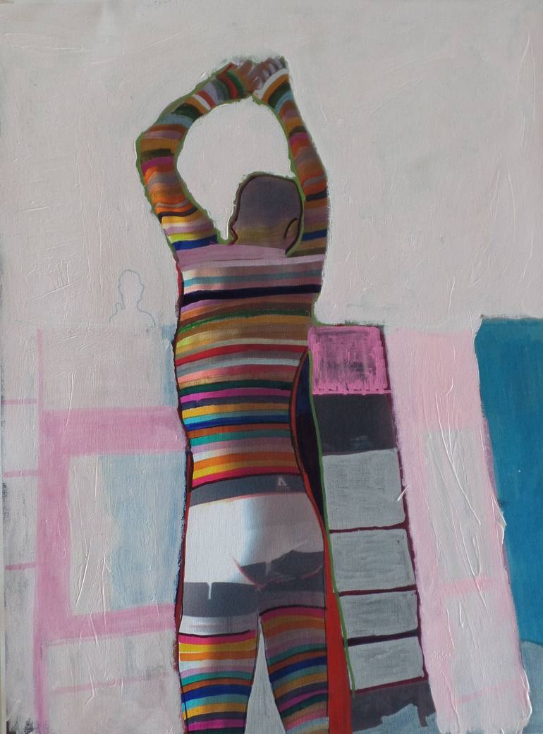 Rainbow Gay Yoga Painting by Stuart Hennessey | Saatchi Art