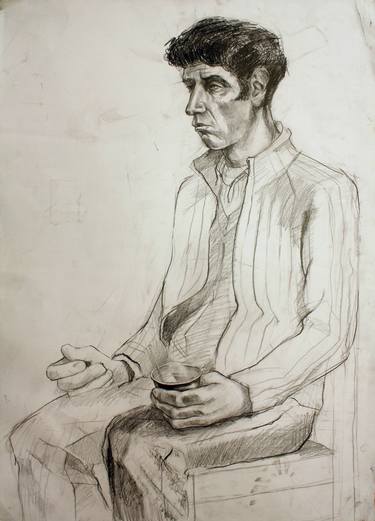 Print of Realism People Drawings by Pavel Lefterov