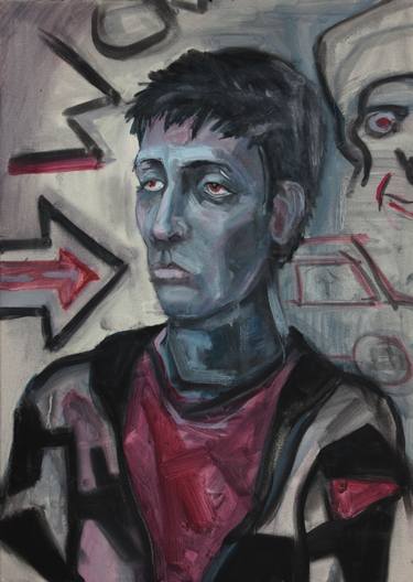 Print of Expressionism Portrait Paintings by Pavel Lefterov