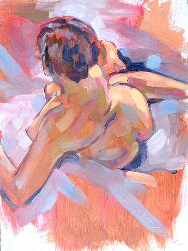 Original Contemporary Nude Paintings by raymond zaplatar