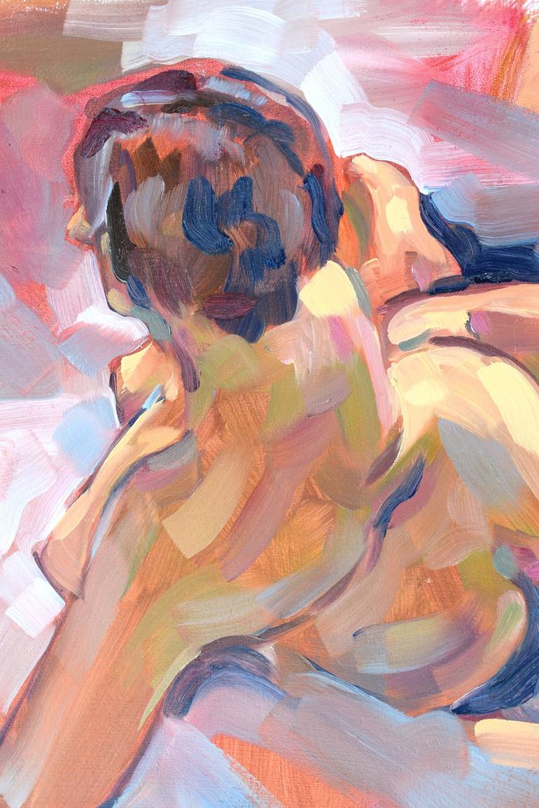 Original Contemporary Nude Painting by raymond zaplatar