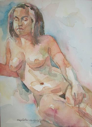 Original Figurative Nude Paintings by raymond zaplatar