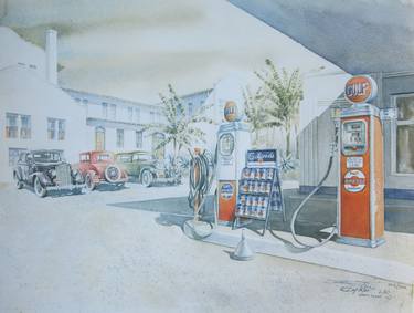 Original Illustration Car Paintings by raymond zaplatar
