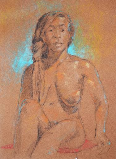 Original Figurative Nude Drawings by raymond zaplatar
