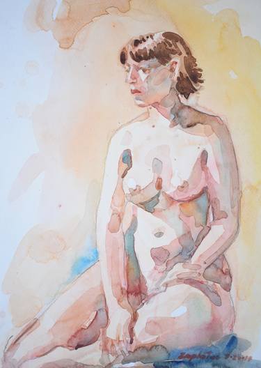 Original Realism Nude Paintings by raymond zaplatar