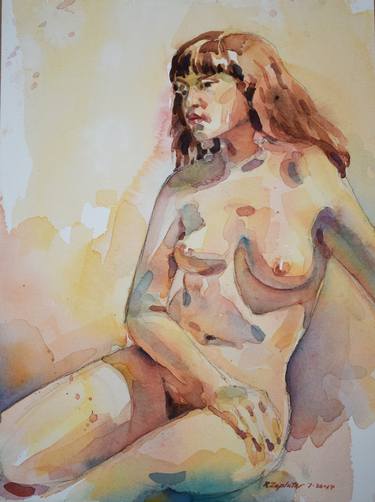 Print of Realism Nude Paintings by raymond zaplatar