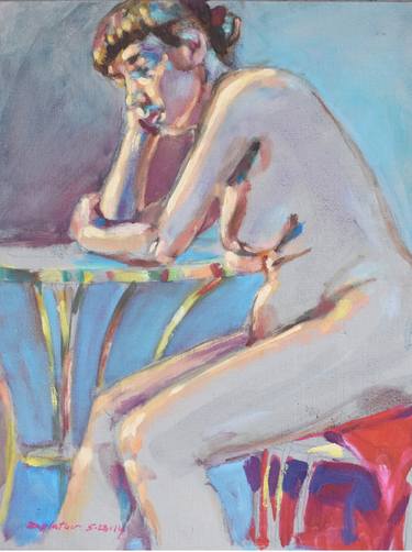 Original Nude Paintings by raymond zaplatar