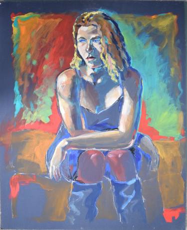 Woman in Blue Boots thumb