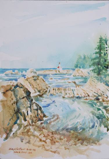 Print of Figurative Seascape Paintings by raymond zaplatar