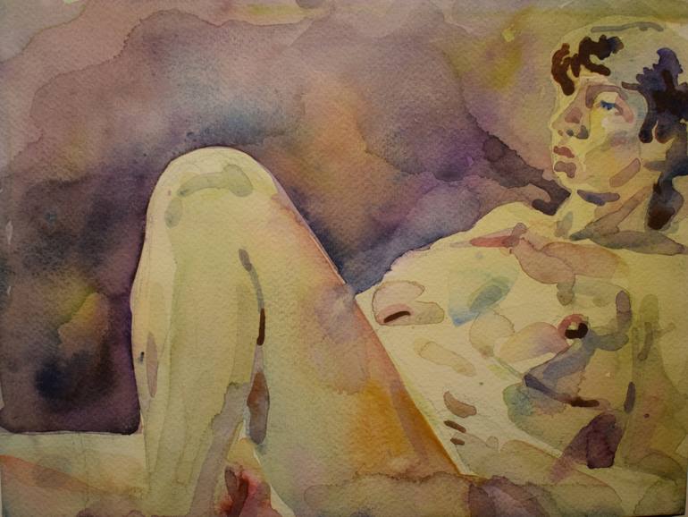 Original Nude Painting by raymond zaplatar