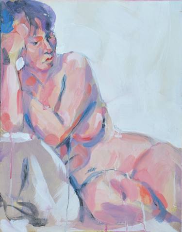 Original Expressionism Nude Paintings by raymond zaplatar