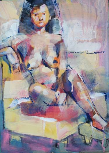 Print of Nude Paintings by raymond zaplatar