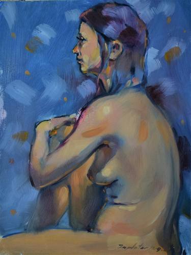 Original Fine Art Nude Paintings by raymond zaplatar