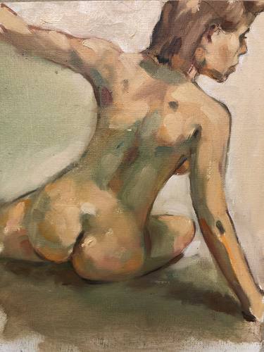 Original Modern Nude Paintings by raymond zaplatar