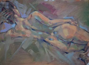 Original Figurative Nude Paintings by raymond zaplatar