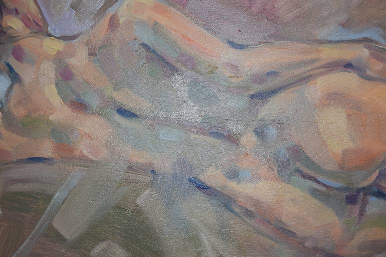 Original Contemporary Nude Painting by raymond zaplatar
