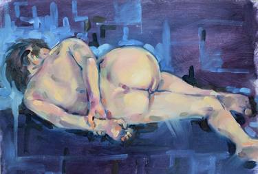 Original Expressionism Nude Paintings by raymond zaplatar