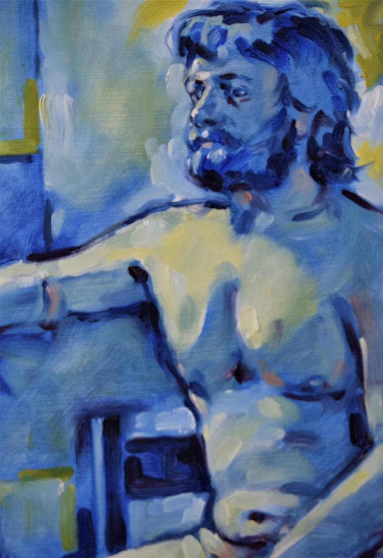 Original Contemporary Nude Painting by raymond zaplatar