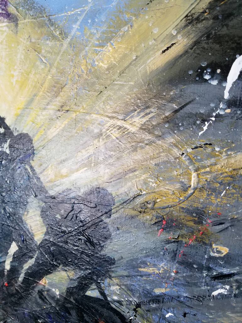 Original Abstract Expressionism Abstract Painting by Shary Maloney