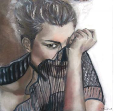 Original Figurative Portrait Paintings by Kristel Tatiana Nadvornaia