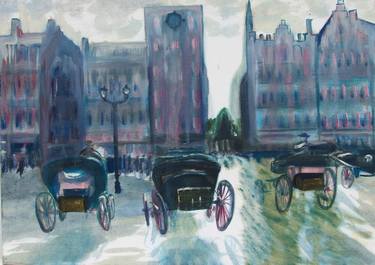 Print of Impressionism Cities Paintings by Kristel Tatiana Nadvornaia