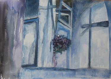 Original Fine Art Architecture Paintings by Kristel Tatiana Nadvornaia