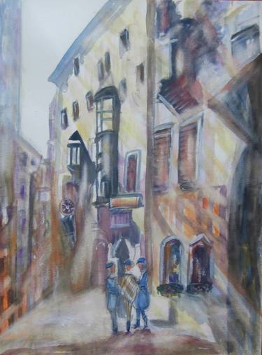 Original Impressionism Cities Paintings by Kristel Tatiana Nadvornaia