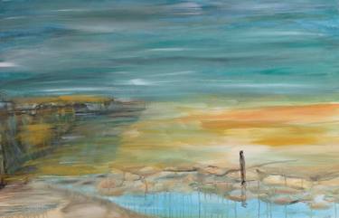 Original Abstract Expressionism Beach Paintings by Kristel Tatiana Nadvornaia